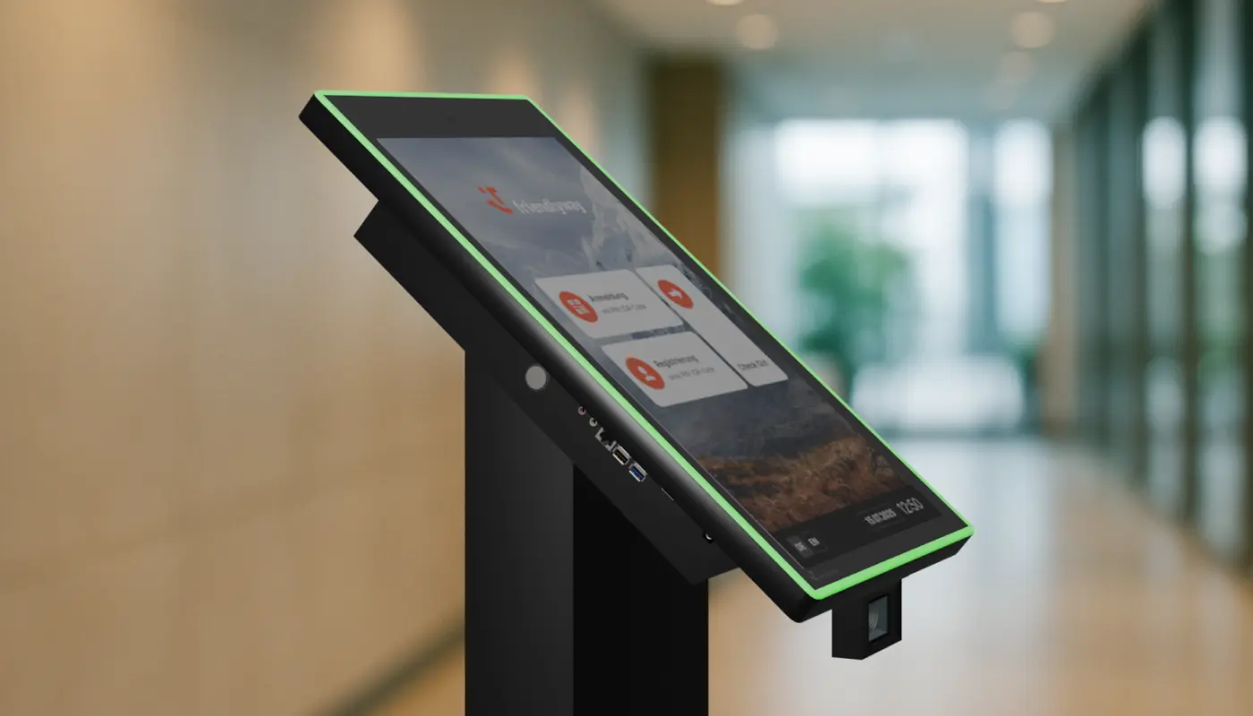 Voll ausgestattet für barrierefreie Interaktionen wie Self-Check-ins