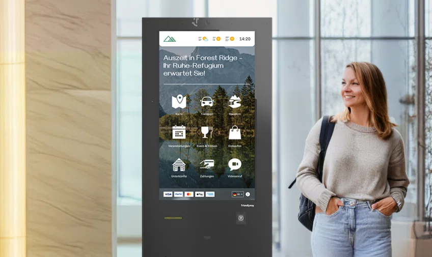 Digital Signage Stelen für den Businessbereich