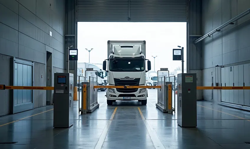 Moderne Abfertigung durch automatische Fahrzeugidentifikation