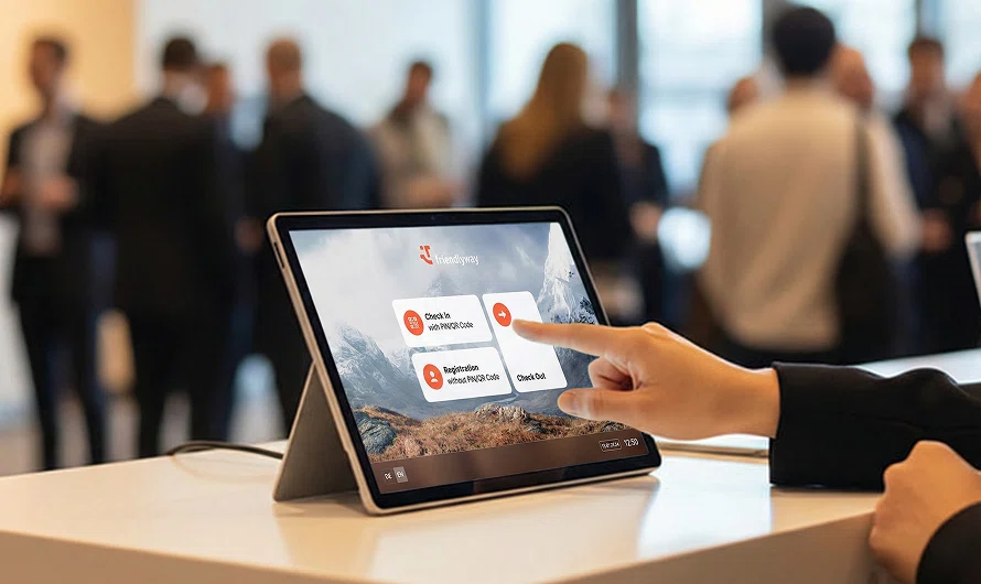 Digitaler Empfang und Self-Service-Kiosk