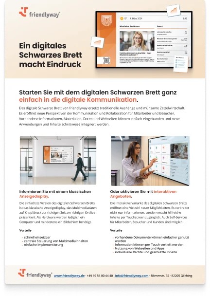 Das digitale Schwarze Brett