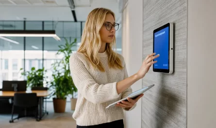 Digitale Beschilderung im Büro Intelligente Raumführung