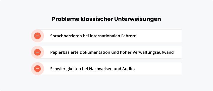 Probleme klassischer Unterweisungen