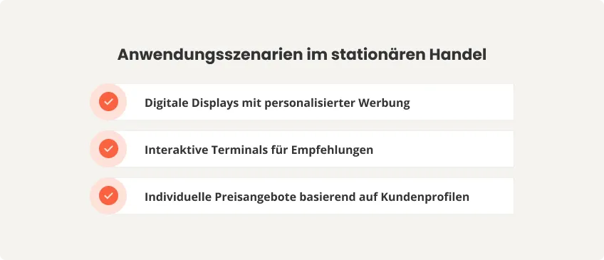 Anwendungsszenarien im stationären Handel