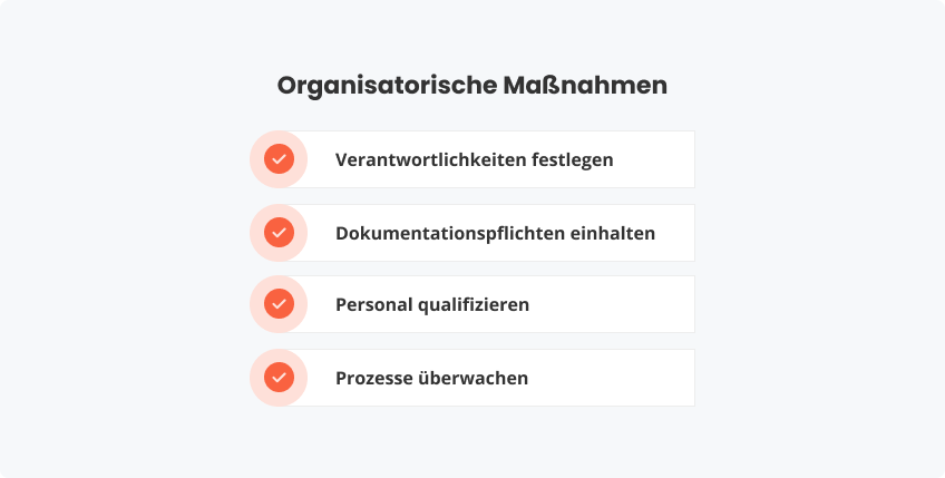 Organisatorische Maßnahmen