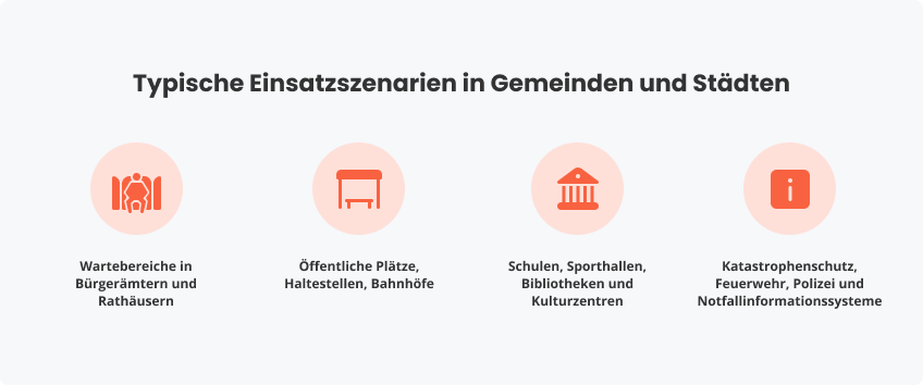 Typische Einsatzszenarien in Gemeinden und Städten