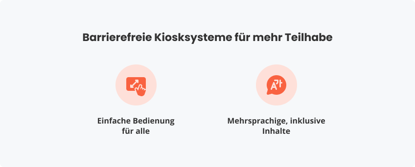 Barrierefreie Kiosksysteme für mehr Teilhabe