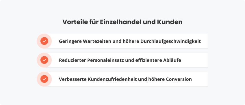 Vorteile für Einzelhandel und Kunden