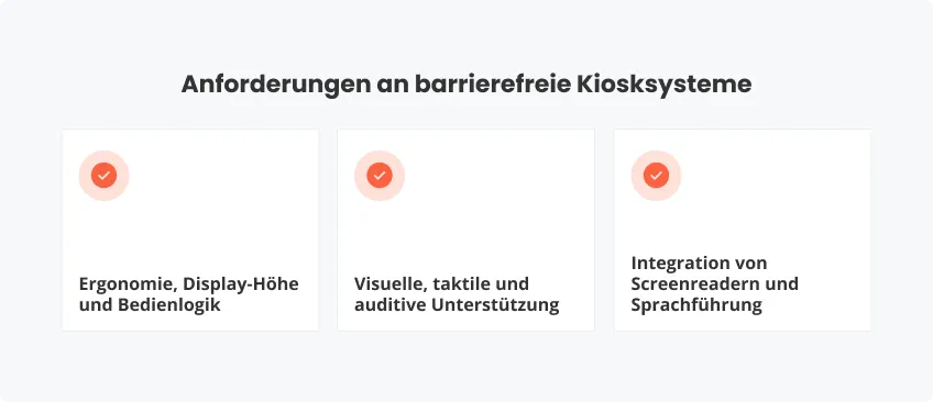 Anforderungen an barrierefreie Kiosksysteme