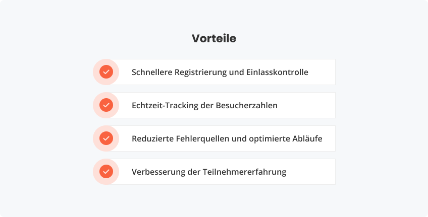 Vorteile von digitalem Einlassmanagement
