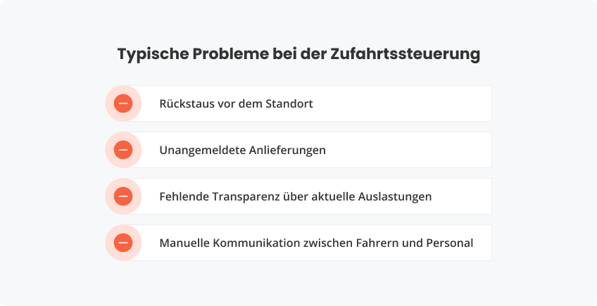 Typische Probleme bei der Zufahrtssteuerung