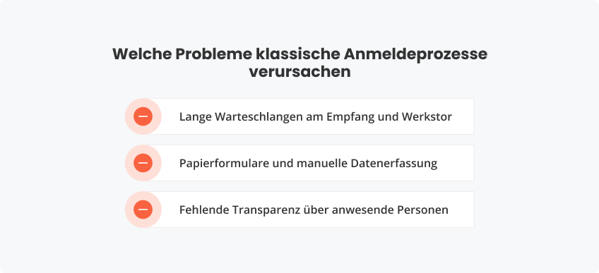 Welche Probleme klassische Anmeldeprozesse verursachen