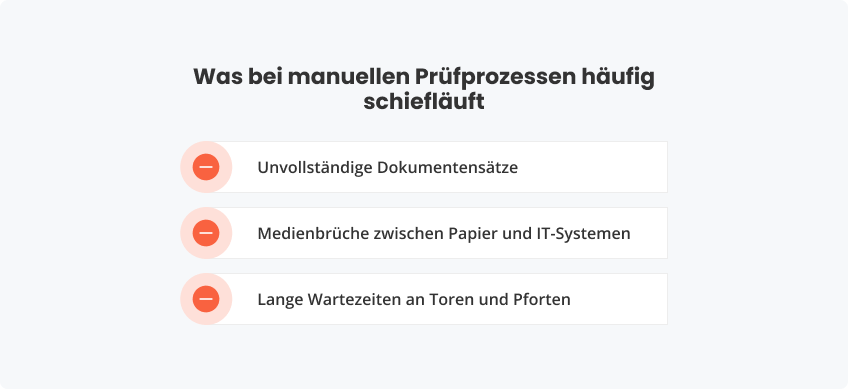 Was bei manuellen Prüfprozessen häufig schiefläuft