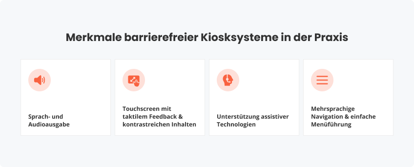 Merkmale barrierefreier Kiosksysteme in der Praxis