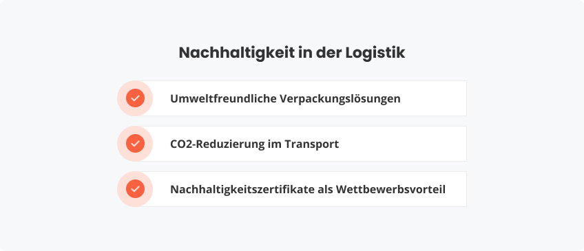 Nachhaltigkeit in der Logistik