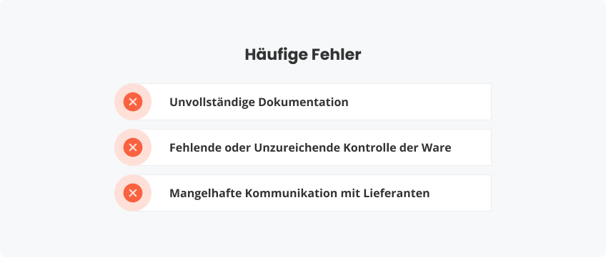 Häufige Fehler und wie man sie vermeidet