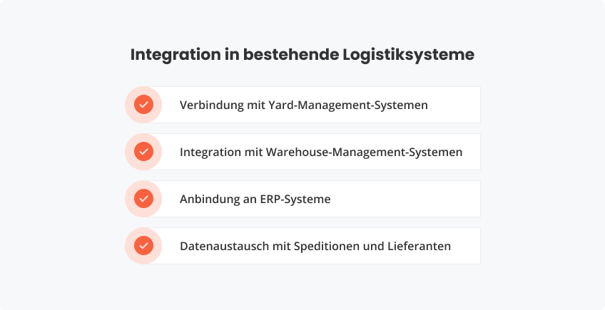 Integration in bestehende Logistiksysteme