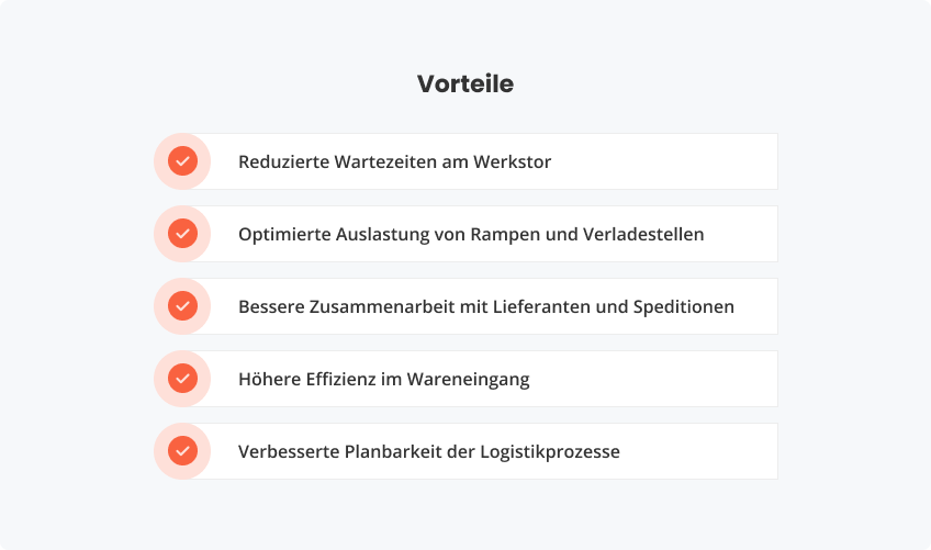 Vorteile von Online-Lkw-Avisierung